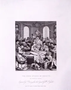 Intestine Prints: The Reward of Cruelty, plate IV from The Four Stages of Cruelty, 1833. Artist