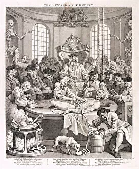 Dissection Gallery: The Reward of Cruelty, plate IV from The Four Stages of Cruelty, 1751