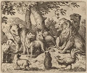 Badger Prints: Reynard Attempts to Clear Himself, probably c. 1645 / 1656. Creator: Allart van Everdingen