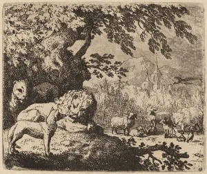 Reynard The Fox Gallery: Reynard in Council with the Lion and Lioness, probably c. 1645 / 1656