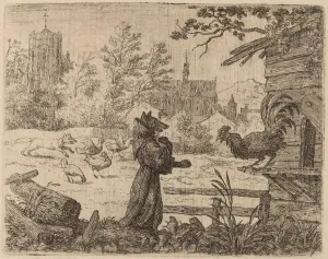 Reynard Disguised as a Monk, probably c. 1645 / 1656. Creator: Allart van Everdingen