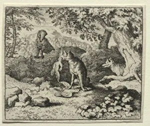 Reynard the Fox: Badger Comes to Warn Reynard. Creator: Allart van Everdingen (Dutch, 1621-1675) Reynard the Fox: Badger Comes to Warn Reynard. Creator: Allart van Everdingen (Dutch, 1621-1675)