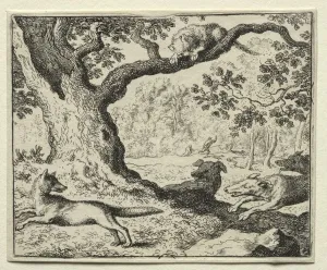 Allart Van Everdingen Dutch Prints: Reynard the Fox: The Disloyal Cat. Creator: Allart van Everdingen (Dutch, 1621-1675)