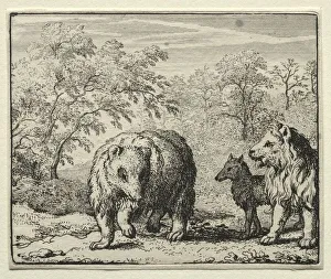Allart Van Everdingen Dutch Prints: Reynard the Fox: The Freeing of the Wolf and the Bear