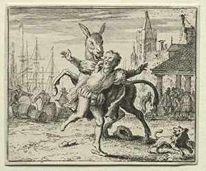 Allart Van Everdingen Dutch Prints: Reynard the Fox: The Jealous Ass. Creator: Allart van Everdingen (Dutch, 1621-1675)