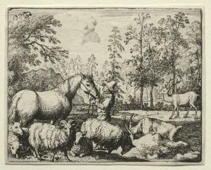 Allart Van Everdingen Dutch Prints: Reynard the Fox: The Jealous Horse. Creator: Allart van Everdingen (Dutch, 1621-1675)