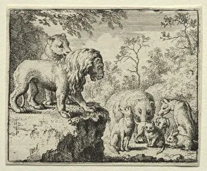 Allart Van Everdingen Dutch Prints: Reynard the Fox: The Pardon of Reynard. Creator: Allart van Everdingen (Dutch, 1621-1675)