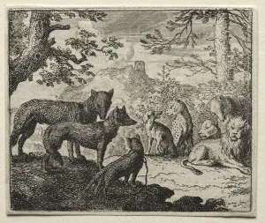 Reynard the Fox: The Relatives of Reynard Leave Court. Creator: Allart van Everdingen (Dutch) Reynard the Fox: The Relatives of Reynard Leave Court. Creator: Allart van Everdingen (Dutch)