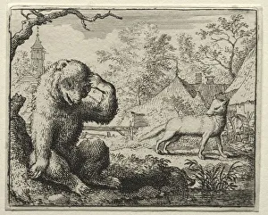 Allart Van Everdingen Dutch Prints: Reynard the Fox: Reynard Chides the Injured Bear. Creator: Allart van Everdingen (Dutch