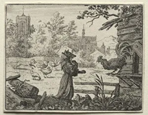 Reynard the Fox: Reynard Disguised as a Monk. Creator: Allart van Everdingen (Dutch, 1621-1675) Reynard the Fox: Reynard Disguised as a Monk. Creator: Allart van Everdingen (Dutch, 1621-1675)