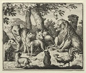 Reynard the Fox: Reynard Exonerates Himself. Creator: Allart van Everdingen (Dutch, 1621-1675) Reynard the Fox: Reynard Exonerates Himself. Creator: Allart van Everdingen (Dutch, 1621-1675)