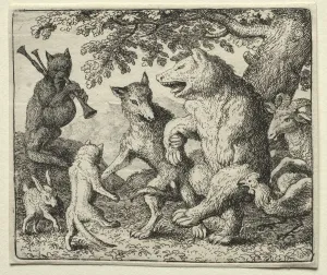 Reynard the Fox: The Wolf and the Bear Celebrate Their Freedom. Creator: Allart van Everdingen Reynard the Fox: The Wolf and the Bear Celebrate Their Freedom. Creator: Allart van Everdingen