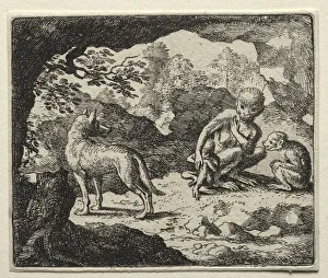 Reynard the Fox: The Wolf in the Monkeys Den. Creator: Allart van Everdingen (Dutch, 1621-1675)