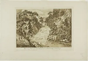 Aquatintaquatint On Cream Laid Paper Gallery: Rhaidr-y Wennel near Llanrwst in the Country of Denbigh, 1776. Creator: Paul Sandby