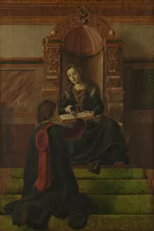 Rhetoric Gallery: Rhetoric, 1470s. Artist: Justus van Gent (Joos van Wassenhove) (ca 1410-ca 1480)
