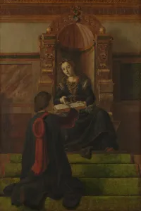 Rhetoric Prints: Rhetoric, 1470s. Artist: Justus van Gent (Joos van Wassenhove) (ca 1410-ca 1480)
