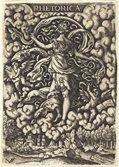 Virgil Solis Prints: Rhetorica (Rhetoric). Creator: Virgil Solis
