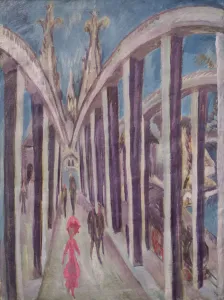 Kirchner Prints: Rhine Bridge at Cologne, 1914