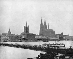 John L John Lawson Prints: The Rhine at Cologne, Germany, 1893. Artist: John L Stoddard