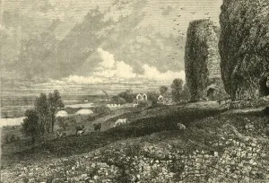 Edward Plantagenet Gallery: Rhuddlan Castle and Marshes, 1898. Creator: Unknown