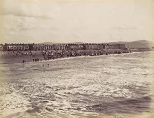 Denbighshire Prints: Rhyl, from the Sea, 1870s. Creator: Francis Bedford