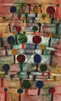 Blue Rider Prints: Rhythmic tree landscape, 1920. Creator: Klee, Paul (1879-1940)