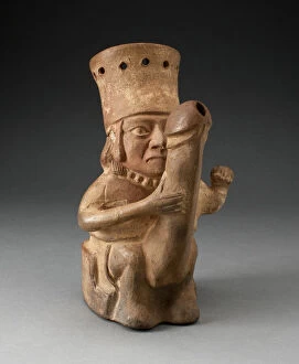Rhyton in the Form of a Man with an Exaggerated Phallus, 100 B.C./A.D. 500