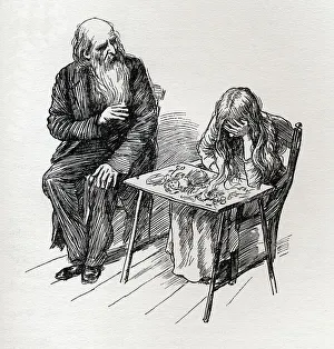 Raphael Tuck And Sons Prints: Riah and Jenny Wren, c1900. Creator: Harold Copping
