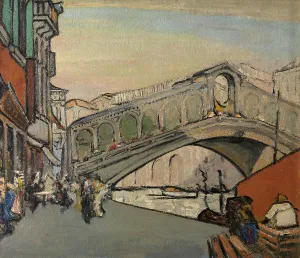 Grand Canal Prints: The Rialto Bridge in Venice, 1913. Creator: Jules Schmalzigaug