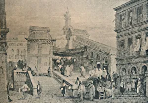 Geoffrey Holme Collection: The Rialto, c1830, (1925). Creator: Robert Wallis