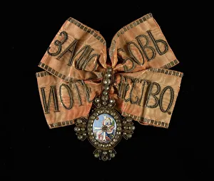 Orders Prints: Riband and Badge of the Order of Saint Catherine