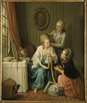 The ribbon merchant. Creator: Sigmund Freudenberger