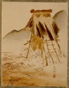 Rice-Drying Frame. Creator: Shibata Zeshin