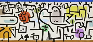 Activity Prints: Rich Harbour, (A picture of a journey), 1938. Creator: Paul Klee