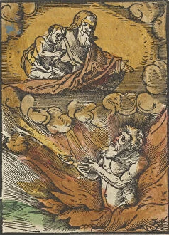 Inferno Gallery: The Rich Man in Hell and the Poor Lazarus in Abrahams Lap, from Das Plenarium, 1517