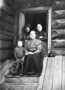 Yenisey Siberia Russia Prints: A rich peasant family from the village of Boguchansky