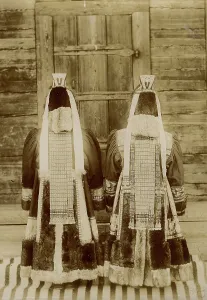 Yakutia Prints: Rich Yakuts. Rear view of the suits, 1895-1939. Creator: L Veniukov