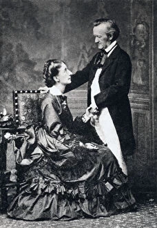 Images Dated 16th December 2005: Richard and Cosima Wagner, late 19th century