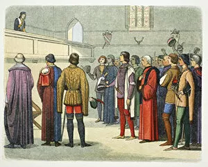 Buckingham Gallery: Richard, Duke of Gloucester invited to assume the crown, 1483 (1864)