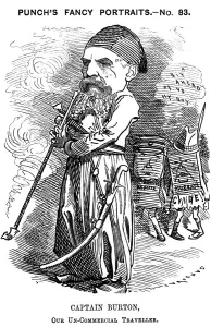 Richard Francis Burton, English explorer and orientalist, 1882. Artist: Edward Linley Sambourne