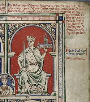 Richard I the Lionheart (From the Historia Anglorum, Chronica majora) Richard I the Lionheart (From the Historia Anglorum, Chronica majora)