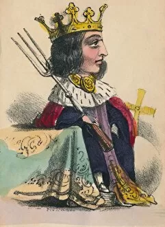 Alfred Henry Forrester Collection: Richard II, 1856. Artist: Alfred Crowquill