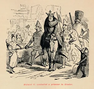 Agnew Co Prints: Richard II. conducted a prisoner to Chester, c1860, (c1860). Artist: John Leech