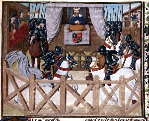 Richard II, King of England, presiding at a tournament, 1377-1379 (15th century) Richard II, King of England, presiding at a tournament, 1377-1379 (15th century)