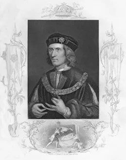 Battle Of Bosworth Field Collection: Richard III, 1859. Artist: GN Gardiner