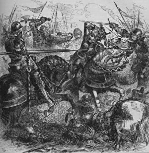 Battle Of Bosworth Field Collection: Richard III at Bosworth, 22 August 1485, (c1880)