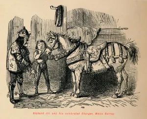 Agnew Co Prints: Richard III. and his celebrated Charger, White Surrey. Artist: John Leech