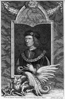 Richard III of England, (18th century).Artist: George Vertue Richard III of England, (18th century).Artist: George Vertue