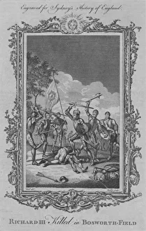 Battle Of Bosworth Field Collection: Richard III Killed in Bosworth-Field, 1773. Creator: William Walker