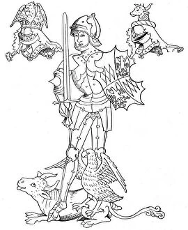 Images Dated 1st February 2006: Richard Neville or Nevill, Earl of Warwick, English medieval soldier and statesman, 19th century
